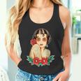 Tatuado Pin-Up Chica Bastante Modelo Tradicional Tatuaje Flash Camiseta sin mangas