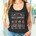 Tech-Support I'm Here To Delete Your Cookies Christmas Tank Top