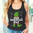 Thirstiger Elf Drinking Celebrations Elf Christmas Tank Top