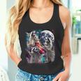 Three Racoon Moon Tank Top - Fun Meme Wear for Humor Lovers