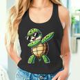 Turtle Dabbing Turtle With Toad Motif Tank Top