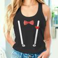 Valentine's Day Costume Hearts Bow Tie & Braces Tank Top