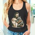 Vintage Distressed Raccoon Lover Tank Top - Jesus Embrace Theme