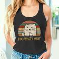 Vintage I Do What I Want Cat Lovers Camiseta sin mangas