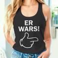 He Wars Saying Comic Hand Fun Tank Top