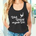 Weck Worscht Un Gude Woi Hessen Pfalz Saying Dialect Tank Top