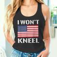 I Won't Kneel Proud American Stand Drapeau Débardeur e