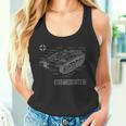 World War 2 Army German Tank Stug Iii Blue Pause Tank Top