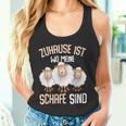 Zuhause Ist Wo Meine Sheep Home Is Where My Sheep Tank Top