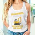 Children's Digger Driver Marlon Construction Site With Name Children's 80 Tank Top