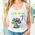 Children's Dino Children's Ich Bin Sieben 7 Jahre Alt Tank Top