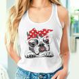 French Bulldog In Headband & Glasses Tank Top