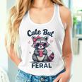 Funny Raccoon Girl Summer Tank Top - Cute But Feral | Women's Tee