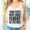 J'aimerais Que Les Gens Parlent Plus Couramment Le Silence Activisme Débardeur e