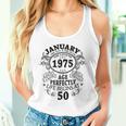 January 1975 50 Years Decoration 1975 50Th Birthday Tank Top