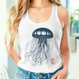 Japanese Aesthetic Asianintage Medusa Jellyfish Gray Tank Top