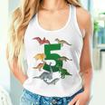 Kinder Geburtstags 5 Jahre Dinosaurier Dino 5 Geburtstag Tank Top