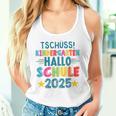 Kinder Tschüss Kindergarten Hallo Schule 2025 Lustig Kita Abgänger Tank Top