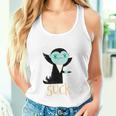 Mornings Suck Cute & Grumpy Morningampire Dm Gray Tank Top