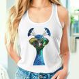 Pfau Motiv Blauer Pfau Pfauen Peacock Rad Pfauenrad Pfau Tank Top