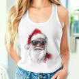 Santa Claus Christmas Graphic X-Mas Sunglasses Santa Tank Top