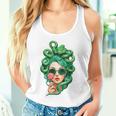 Sunglasses Green Snake Hair Hairstyle Medusa Tank Top