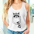 Trash Panda Graphic Tank Top for Animal Lovers | Small, Casual Fit