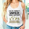 I Am The Unpaid Technical Support My Family Nerd Geek It Computer Gray Tank Top