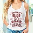 Vintage January 1965 60Th Birthday Tank Top