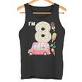 8Th Birthday Crew Ice Cream Truck I'm 8 Bday Ice Cream Party Camiseta sin mangas