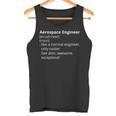 Aerospace Engineer Definition Description Camiseta sin mangas