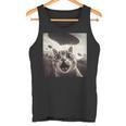 Alien Ufo Lustige Katze Selfie Angst Katze Liebhaber Raumschiff Ufo Tank Top