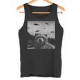 Alien UFO Raccoon Tank Top