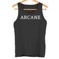 Arcane English Word Apparel Tank Top