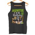 Auntie Of The Birthday Boy Wild Zoo Theme Safari Party Tank Top