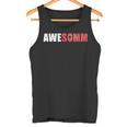 Awe Somm Cork Wine Sommeliers Tasting Drinking Tank Top