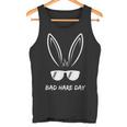 Bad Hare Day Bunny Rabbit Glasses Cool Meme Pun Tank Top