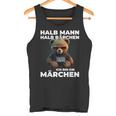 Bear Half Man Half Bear Fairy Tale Partner Tank Top