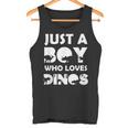 Boy Who Loves Dinos Letras Divertidas Con Diseño De Dinosaur Camiseta sin mangas