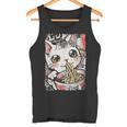 Cat Ramen Noodle Japanese Anime Manga Ramen Kawaii Cat Tank Top