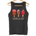 Chillin' Ice Cream Popsicles Novelty Graphic Summer Tank Top