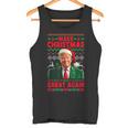 Make Christmas Great Again Santa Trump Christmas Ugly Tank Top