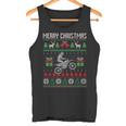 Christmas Jumper Motocross Dirt Bike Racing Christmas Sports Ugly Tank Top