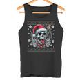 Christmas Skull Ugly Christmas Heavy Xmas Skeleton Tank Top