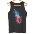 Clarinet Instrument On Colourful Painted Clarinet Tank Top