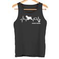 Cocker Spaniel Heartbeat Pulse Dog Ecg Dog Lovers S Tank Top