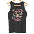 Coolste Trainerin Fitness Dance Handball Farewell Tank Top