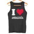 Corazón Rojo Me Encanta Andalucía Camiseta sin mangas