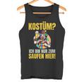 Costume Ich Bin Nur Zum Saufen Hier Carnival Costume Tank Top