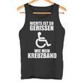 With Cross Band And Cross Band Crack Football Ski Injury Tank Top